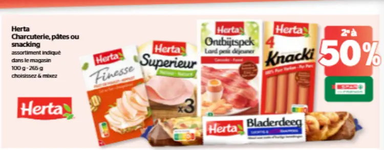 Offre: Charcuterie, pâtes ou snacking