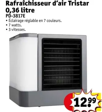 Offre: Rafraîchisseur d'air Tristar