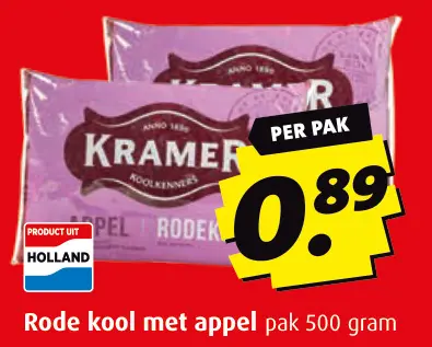 Aanbieding: Kramer koolkenners appel rodekool