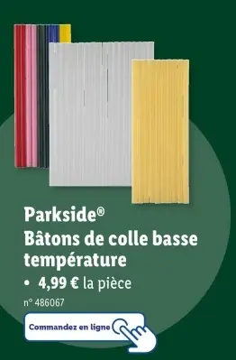 Offre: Bâtons de colle basse température