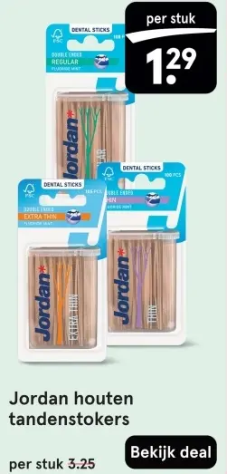 Aanbieding: houten tandenstokers