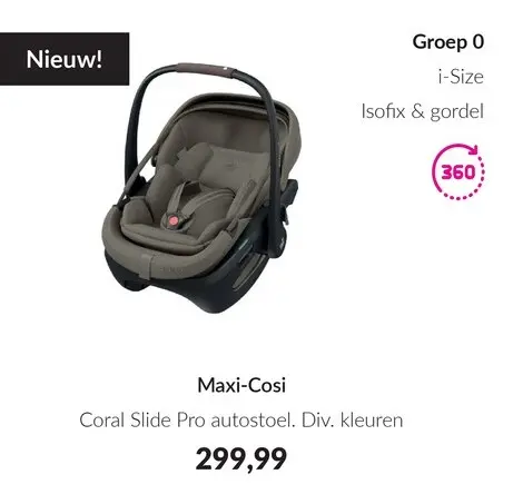 Aanbieding: Coral Slide Pro autostoel