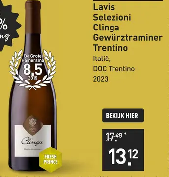 Aanbieding: Lavis Selezioni Clinga Gewürztraminer Trentino