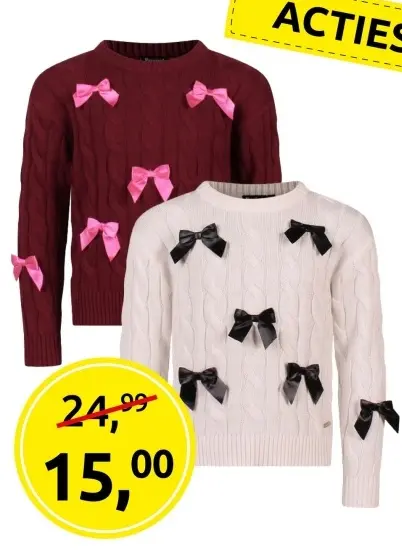 Aanbieding: Sweater with bows