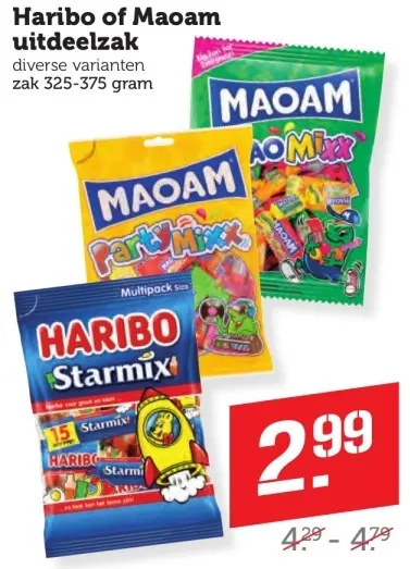 Aanbieding: Haribo of Maoam uitdeelzak