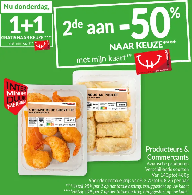 Promotie: 6 beignets de crevette sauce aigre-douce