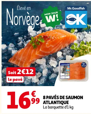 Offre: Pavés de saumon atlantique