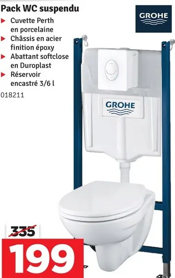 Offre: Pack WC suspendu