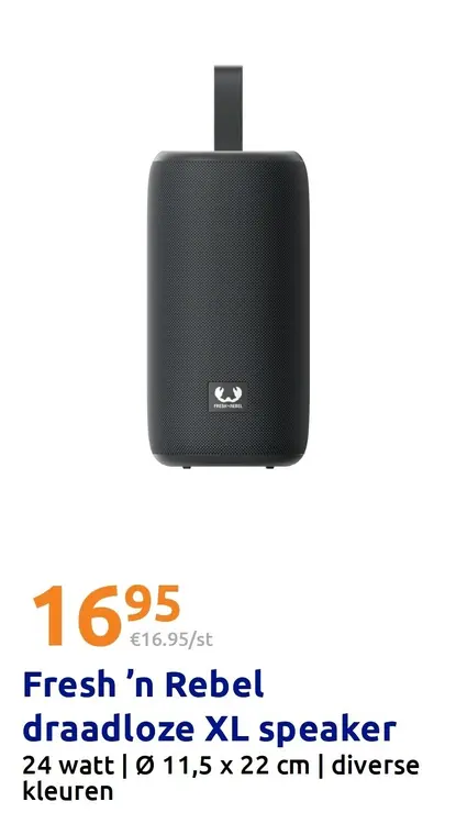 Promotie: Fresh 'n Rebel draadloze XL speaker