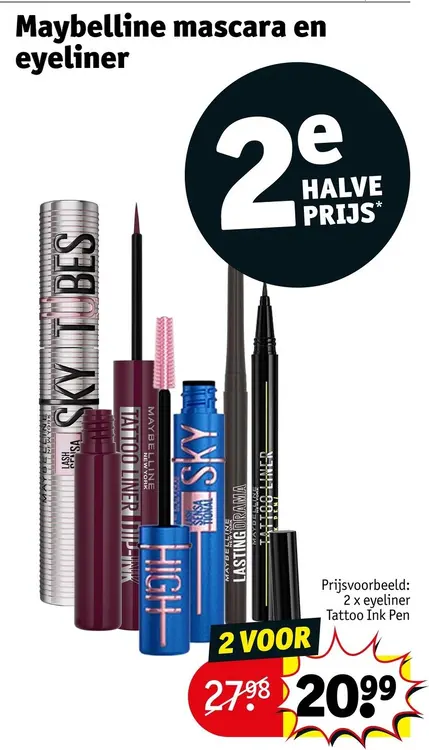 Promotie: Mascara en eyeliner