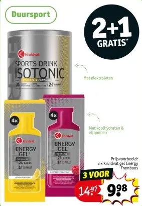 Promotie: Kruidvat gel Energy Framboos