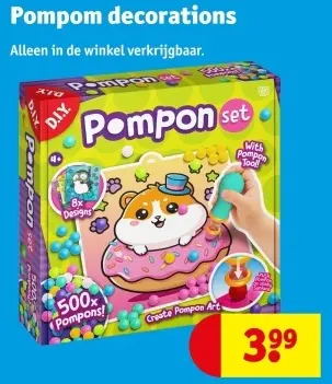 Aanbieding: Pompom decorations
