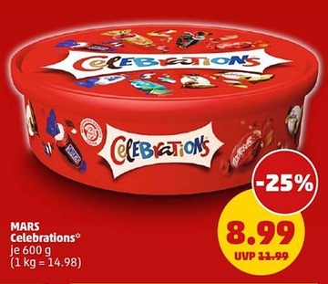 Aanbieding: MARS Celebrations*