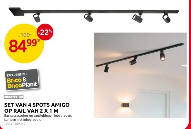 Promotie: Set van 4 spots amigo