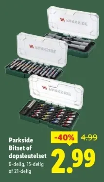 Aanbieding: Bitset of dopsleutelset