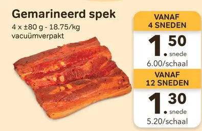 Promotie: Gemarineerd spek