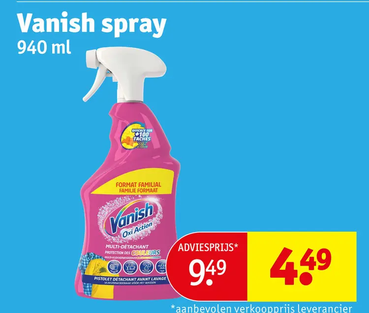 Aanbieding: Vanish spray