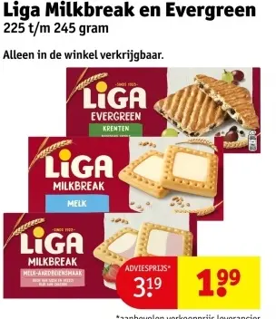 Aanbieding: Milkbreak en Evergreen
