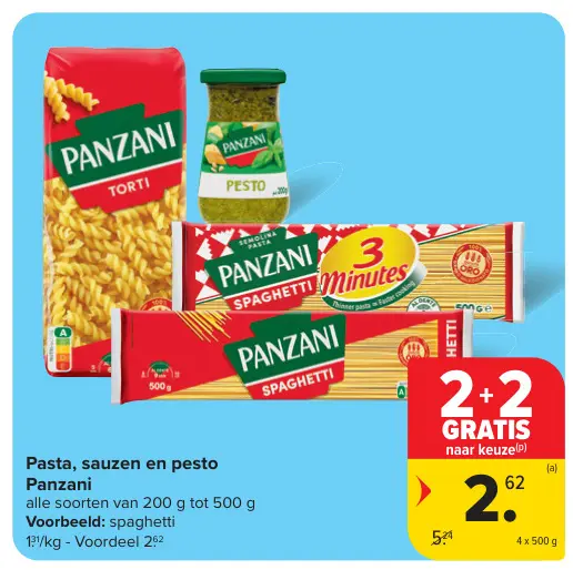 Promotie: Pasta, sauzen en pesto