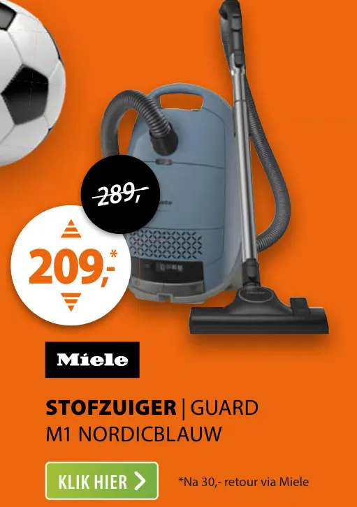 Aanbieding: Stofzuiger m1 nordicblauw