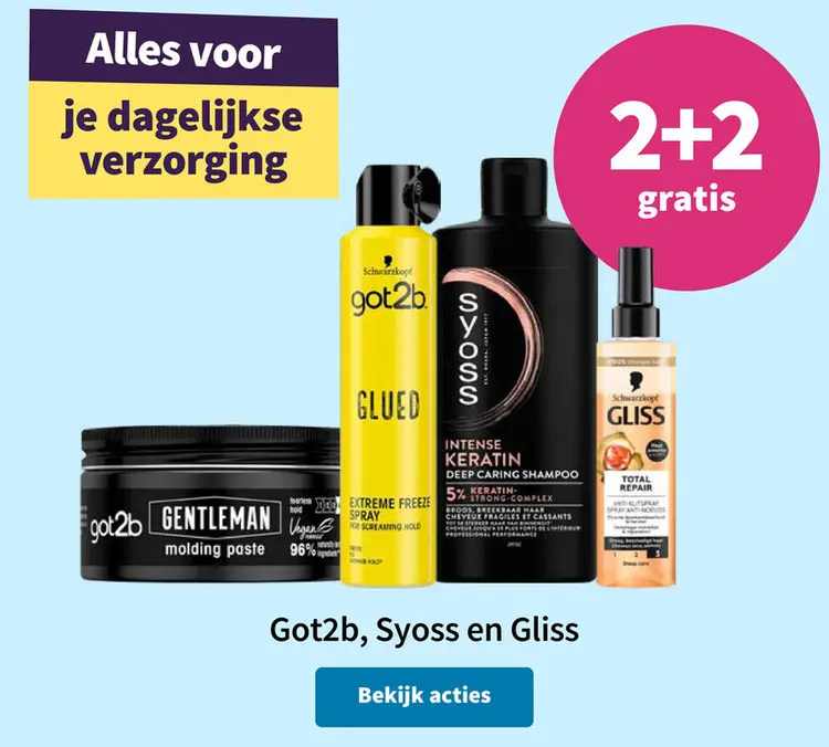 Promotie: Got2b, Syoss en Gliss