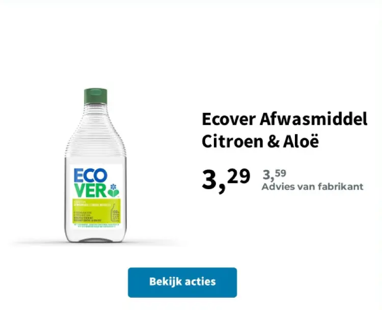 Promotie: Afwasmiddel Citroen & Aloë
