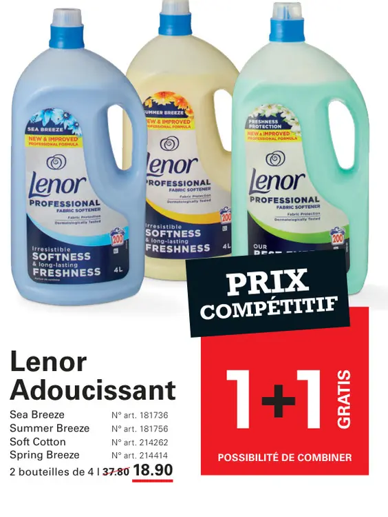Offre: Lenor Adoucissant