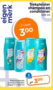 Aanbieding: Trekpleister shampoo en conditioner