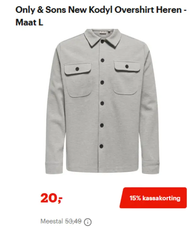 Promotie: New Kodyl Overshirt Heren