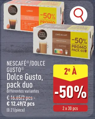 Offre: Dolce Gusto, pack duo