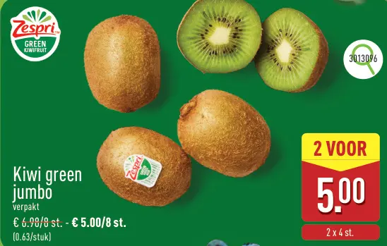Promotie: Kiwi green jumbo