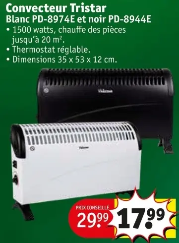 Offre: Convecteur Tristar