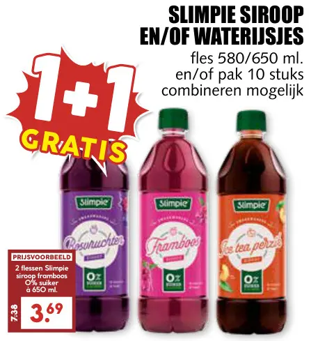 Aanbieding: Slimpie siroop en/of waterijsjes