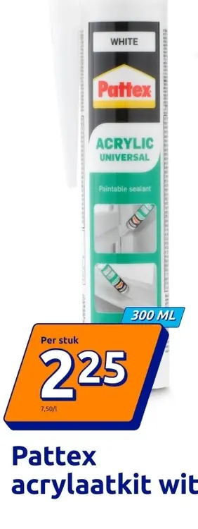Aanbieding: Pattex acrylaatkit wit