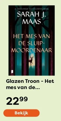 Aanbieding: Boek - Glazen Troon - Het mes van de sluipmoordenaar