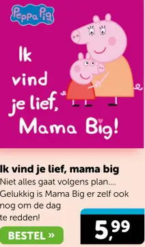 Aanbieding: Ik vind je lief, mama big