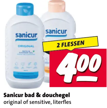 Aanbieding: Sanicur bad & douchegel