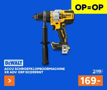 Aanbieding: Accu schroefklopboormachine xr adv xrp dcd999
