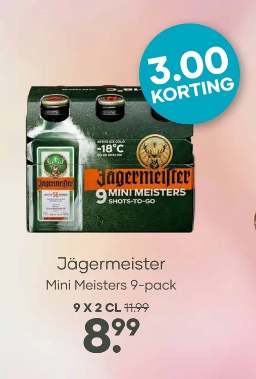 Aanbieding: Jägermeister Mini Meisters 9-pack