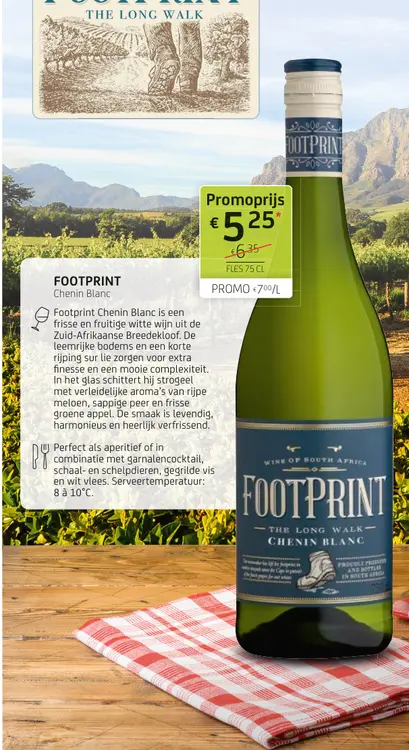 Promotie: FOOTPRINT Chenin Blanc