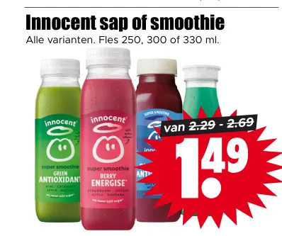 Aanbieding: Innocent sap of smoothie