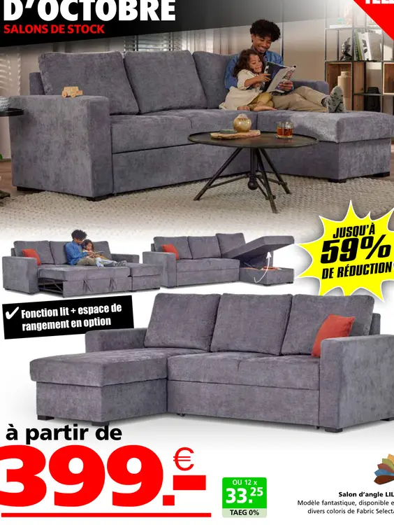 Offre: Salon d'angle LIL