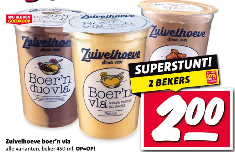 Aanbieding: boer'n vla