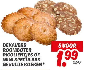 Aanbieding: Dekavers roomboter picolientjes of mini specu