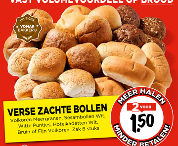 Aanbieding: VERSE ZACHTE BOLLEN