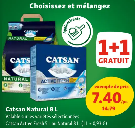 Offre: Catsan Natural