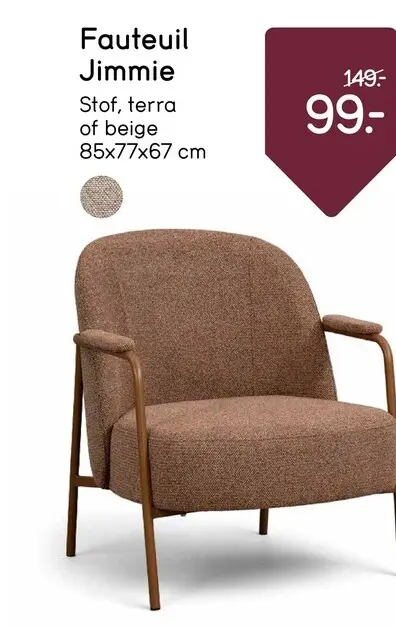 Promotie: Fauteuil Jimmie