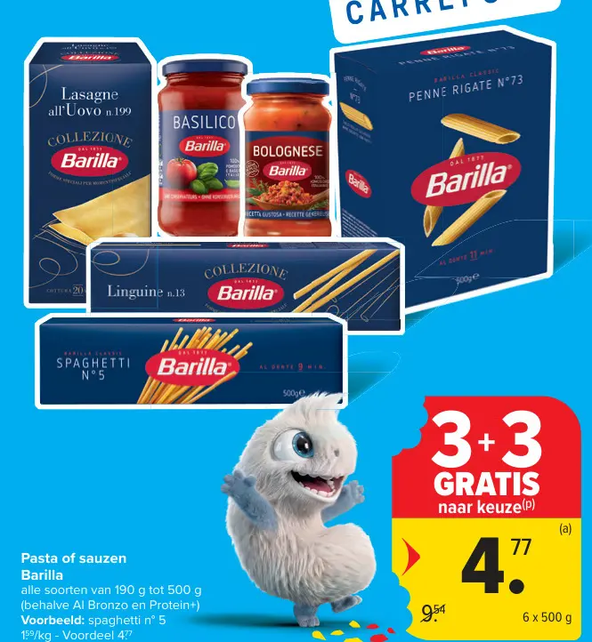 Promotie: Pasta of sauzen