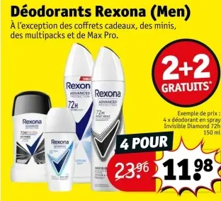 Offre: Rexona (Men) deodorant