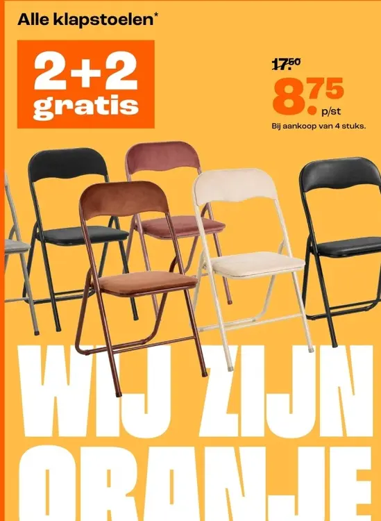 Aanbieding: Klapstoelen